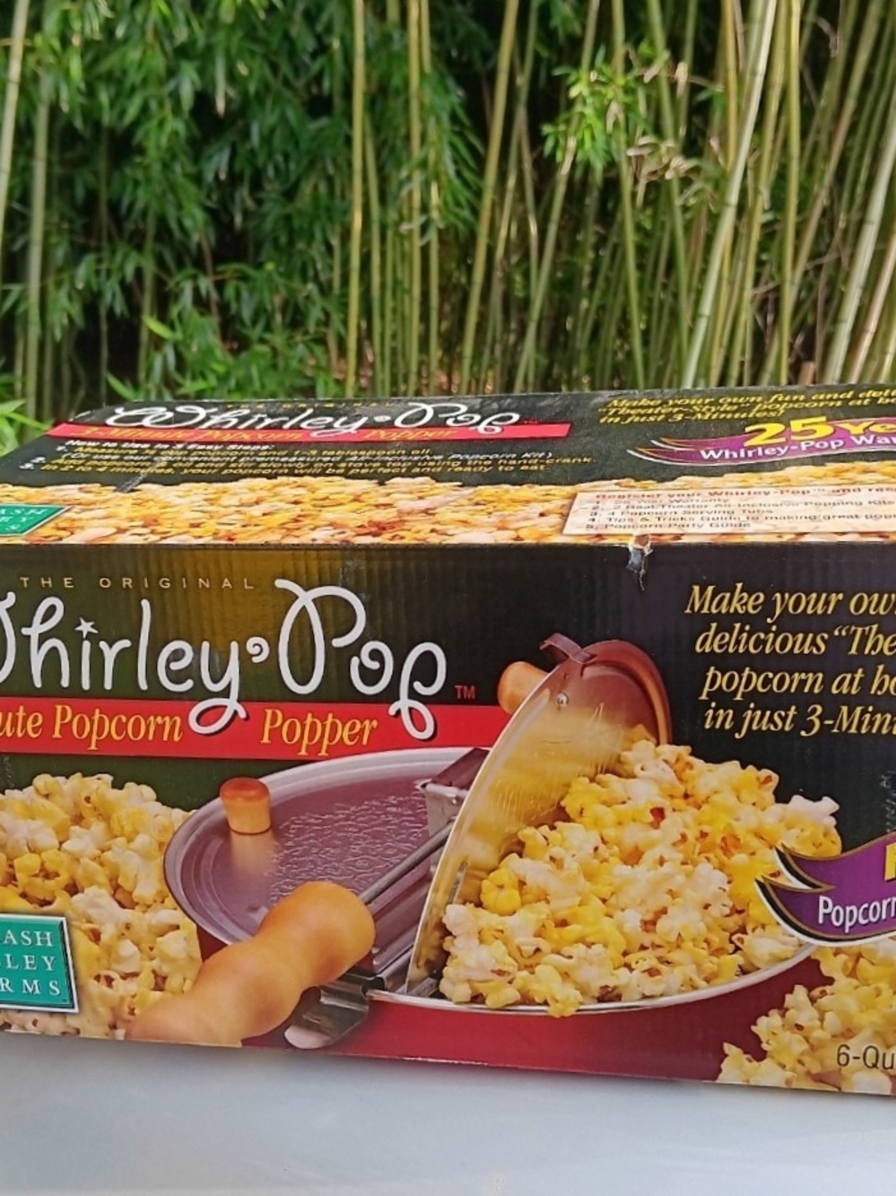 Whirley-Pop Classic Popcorn Popper in Red - Authentic by Wabash Valley Farms NIB
